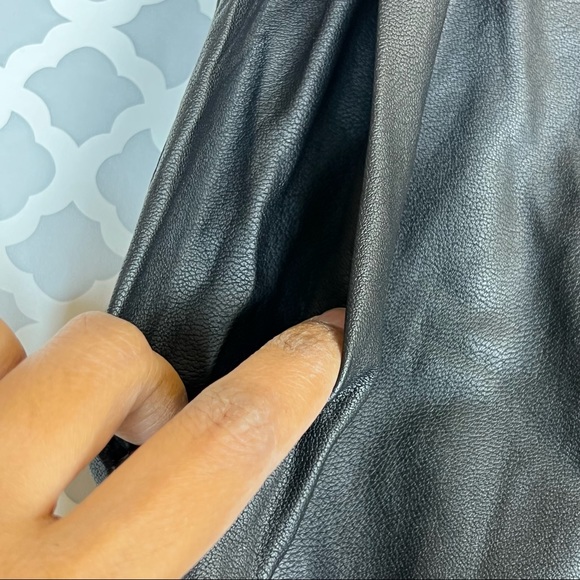 EUC UO Sparkle & Fade Black Faux Leather Joggers - Picture 8 of 10